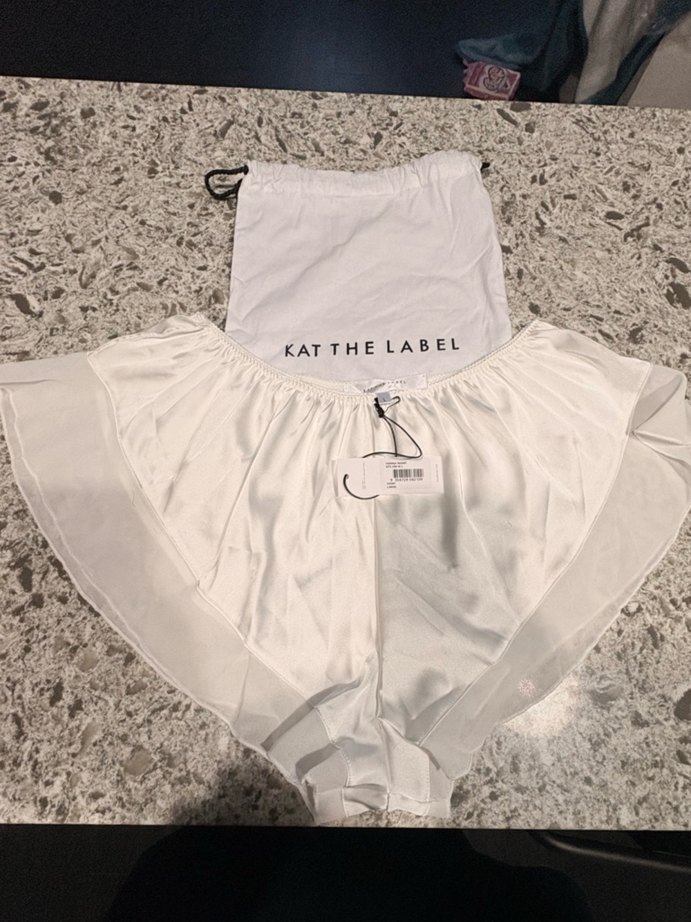 Kat the Label Hanna Short in Ivory
